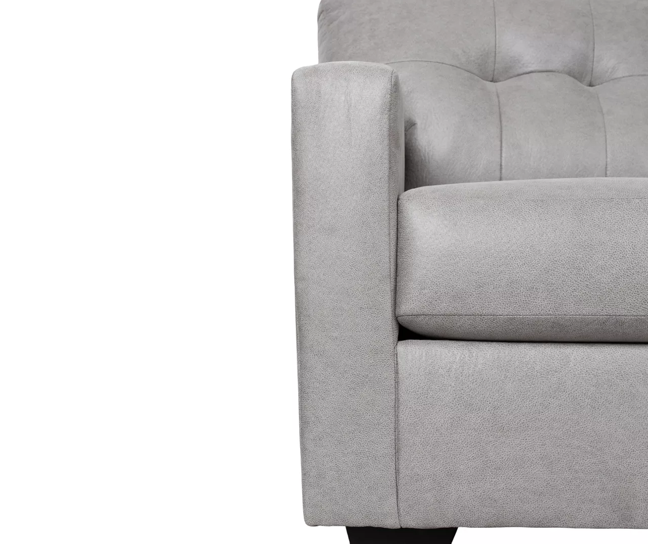 Battstone Graphite Faux Leather Loveseat 4 Battstone Graphite Faux Leather Loveseat - Image 2