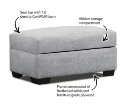 Parkdale Dove Storage Ottoman -Chic Furniture Store 810616031 X0 1 1