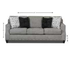 Alexandria Gray Chenille Sofa -Chic Furniture Store 810616679 A8
