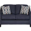 Creeal Heights Midnight Blue Loveseat -Chic Furniture Store 810616942 1