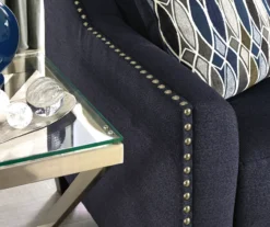 Creeal Heights Midnight Blue Loveseat -Chic Furniture Store 810616942 5