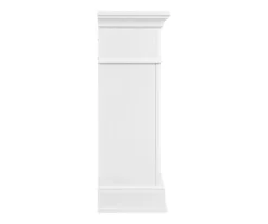 62" White Marble Grand Electric Fireplace Console -Chic Furniture Store 810617766 A0 5