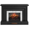 53.5" Black Petite Grand Electric Fireplace Console -Chic Furniture Store 810617767 A0 1