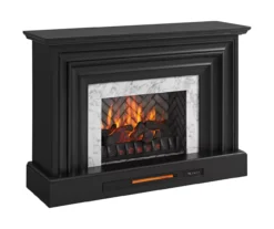 53.5" Black Petite Grand Electric Fireplace Console -Chic Furniture Store 810617767 A0 2
