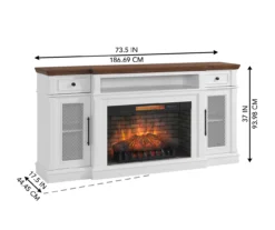 73.5" Castillo Electric Fireplace Console -Chic Furniture Store 810617768 A6