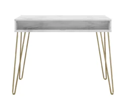 Novogratz Athena Faux Marble 2-Cubby Computer Desk -Chic Furniture Store 810618403 6