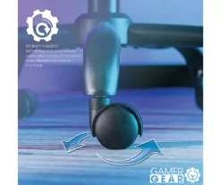 White & Black Faux Leather Gaming Chair -Chic Furniture Store 810618952 A0 7