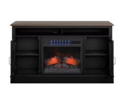 59.5" Black CoolGlow Electric Fireplace & Fan Console 17 59.5" Black CoolGlow Electric Fireplace & Fan Console -Chic Furniture Store 810620259 A0 2