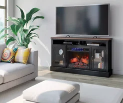 59.5" Black CoolGlow Electric Fireplace & Fan Console 16 59.5" Black CoolGlow Electric Fireplace & Fan Console -Chic Furniture Store 810620259 B0 2