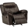 Zubaida Chocolate Velvet Glider Recliner -Chic Furniture Store 810620367 A0 1