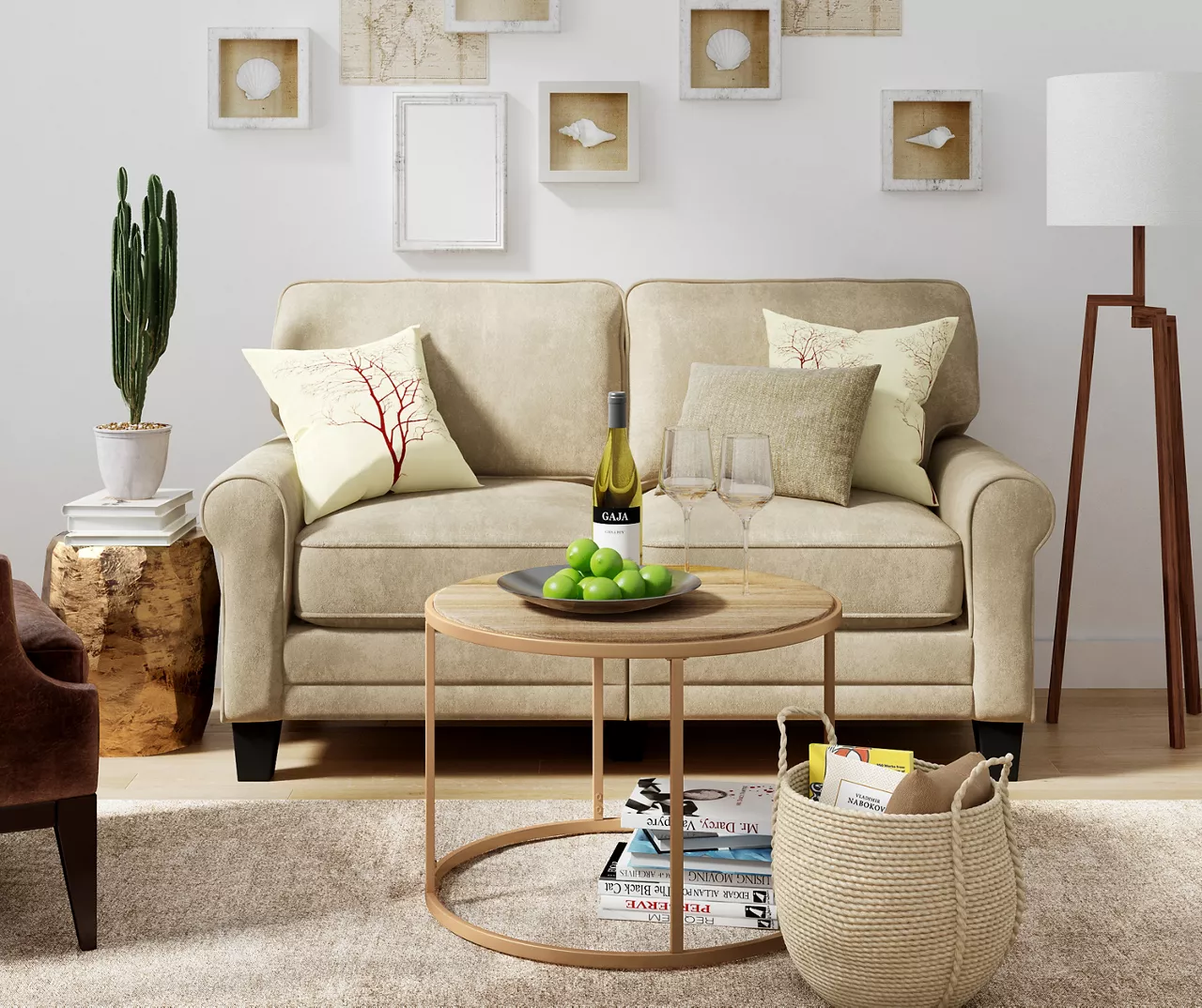 Copenhagen Tan Loveseat 7 Copenhagen Tan Loveseat - Image 5