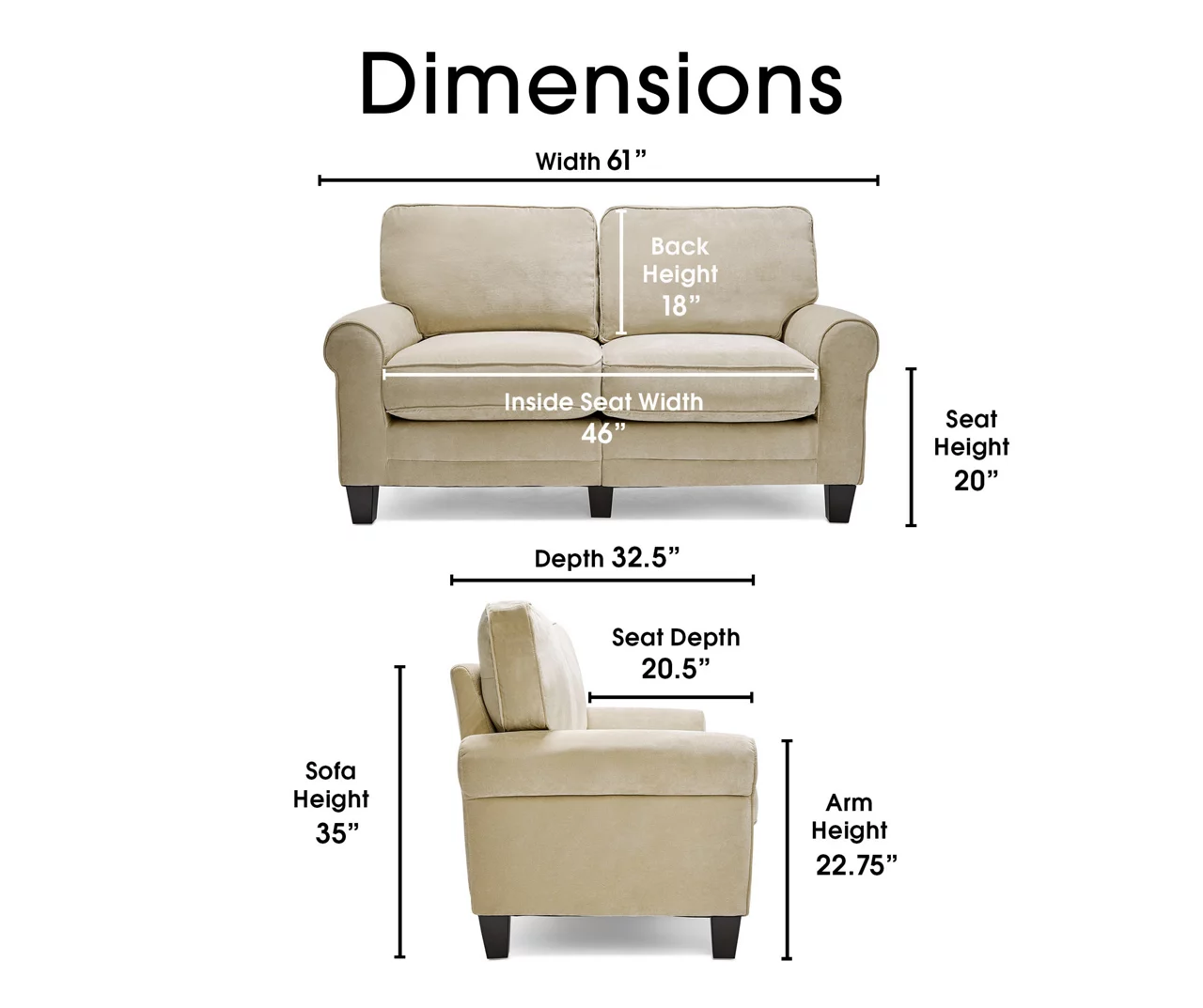 Copenhagen Tan Loveseat 13 Copenhagen Tan Loveseat - Image 11