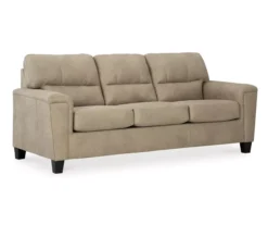 Tishen Pebble Sand Faux Leather Sofa -Chic Furniture Store 810669841 A1 1