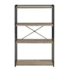 Corday Gray Wood 4-Shelf Open Bookcase -Chic Furniture Store 810680821 A0