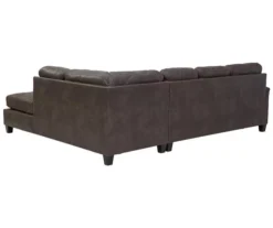 Signature Design By Ashley Navi Smoke Faux Leather Sectional With Right-Facing Chaise 8 Signature Design By Ashley Navi Smoke Faux Leather Sectional With Right-Facing Chaise -Chic Furniture Store combo760011 2