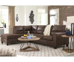 Signature Design By Ashley Navi Chestnut Faux Leather Sectional With Left-Facing Chaise 9 Signature Design By Ashley Navi Chestnut Faux Leather Sectional With Left-Facing Chaise -Chic Furniture Store combo760014 3
