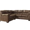Signature Design By Ashley Bladen Coffee 2-Piece Faux Leather Sectional With Left-Facing Loveseat -Chic Furniture Store combo760018