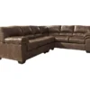 Signature Design By Ashley Bladen Coffee 3-Piece Faux Leather Sectional With Left-Facing Loveseat -Chic Furniture Store combo760021