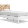 Signature Design By Ashley Piperton White Twin Panel Platform Bed -Chic Furniture Store combo790003