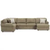Signature Design By Ashley Hoylake Chocolate 3-Piece Sectional With Right-Facing Chaise -Chic Furniture Store combo870002