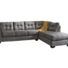 Signature Design By Ashley Maier Charcoal Sectional With Right-Facing Chaise -Chic Furniture Store combo870017