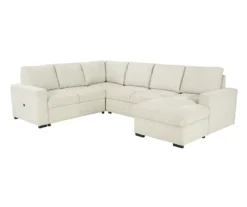Signature Design By Ashley Millcoe Linen 3-Piece Sectional With Pop-Up Bed -Chic Furniture Store combo870027 3