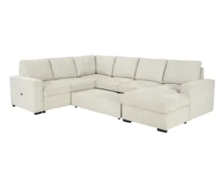 Signature Design By Ashley Millcoe Linen 3-Piece Sectional With Pop-Up Bed -Chic Furniture Store combo870027 4