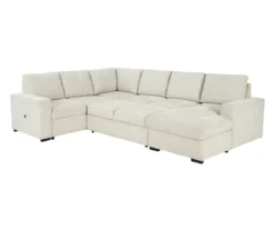 Signature Design By Ashley Millcoe Linen 3-Piece Sectional With Pop-Up Bed -Chic Furniture Store combo870027 5