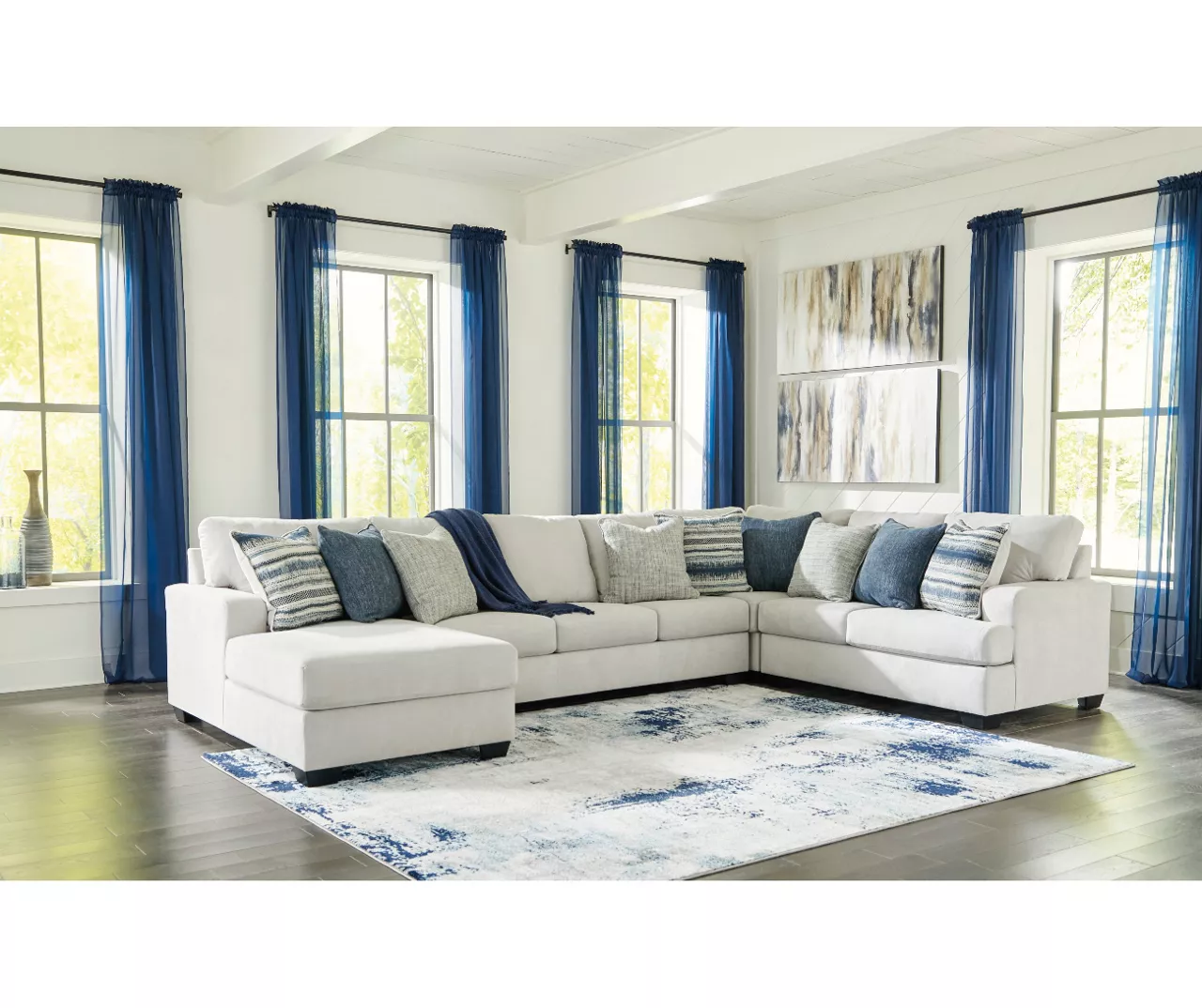 Signature Design By Ashley Lowder Stone 4-Piece Sofa Sectional With Left-Facing Chaise 3 Signature Design By Ashley Lowder Stone 4-Piece Sofa Sectional With Left-Facing Chaise