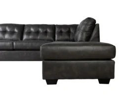 Signature Design By Ashley Battstone Steel Faux Leather Sectional -Chic Furniture Store combo920007 4