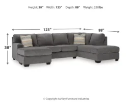 Broyhill Glynn-Cove Iron Sectional -Chic Furniture Store combo980199 3